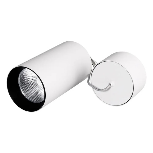 Светильник подвесной SP-POLO-R85-2-15W Day White 40deg (White, Black Ring) (Arlight, IP20 Металл, 3 года)