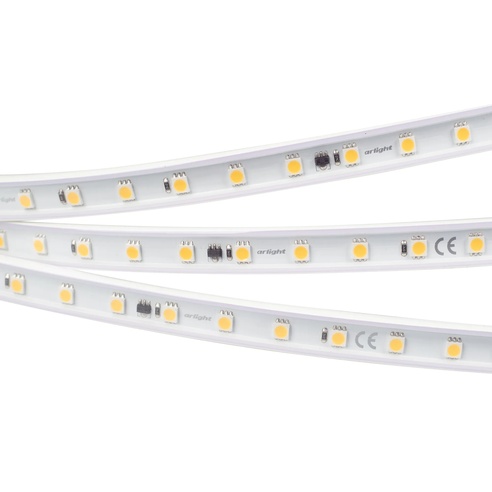 Лента светодиодная ARL-50000PV-230V Cool 10K (5060, 54 LED/m, WP2) (Arlight, 8 Вт/м, IP65)