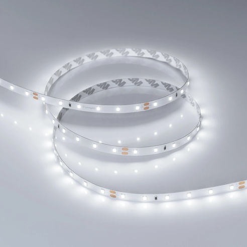 Лента светодиодная RT-A60-8mm 24V White6000 (4.8 W/m, IP20, 2835, 5m) (Arlight, Открытый)