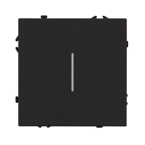 Механизм выключателя одноклавишный непроходной LED SWT-NOBE-MK01-SFPL-L-BK (230V, 10A) (Arlight, -)