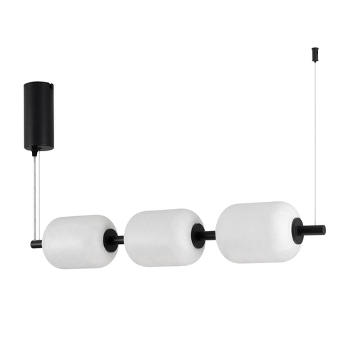 Светильник SP-CARAMELA-HANG-L720-12W Warm2700 (BK, 360 deg, 230V) (Arlight, IP20, Натуральный шелк, 3 года)