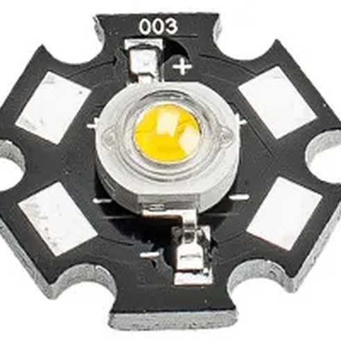 Мощный светодиод ES-STAR-3W Yellow (ANR, STAR type)
