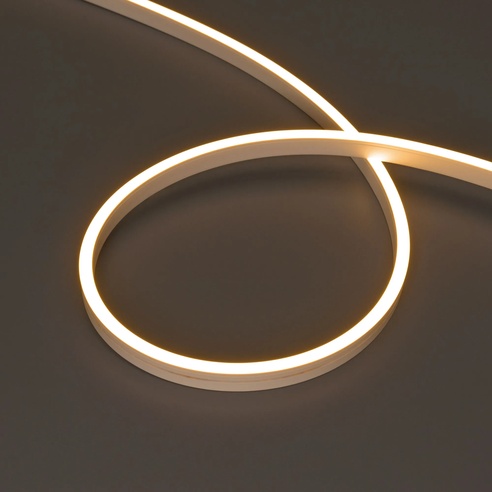 Лента светодиодная герметичная MOONLIGHT-SIDE-A120-06x12mm 24V Warm2700 (9.6 W/m, IP65, 5m, wire x2) (Arlight, Вывод прямой, 3 года)