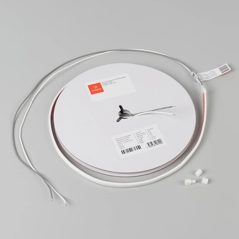 Лента герметичная VELA-M240-2.5x6mm 24V Warm2400 (5 W/m, IP65, 5m) (Arlight, узкая)