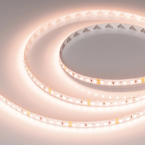 Лента светодиодная RT-A120-8mm 24V Peach Fuzz (9.6 W/m, IP20, 5m) (Arlight, -)
