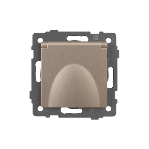 Механизм розетки влагозащищённый SCT-MCP-PL-GD-V (250V, 16A) (Arlight, -)