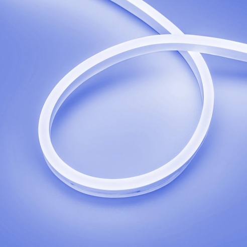 Лента светодиодная герметичная AURORA-PS-A120-16x8mm 24V Blue (10 W/m, IP65, 2835, 5m) (Arlight, Силикон)