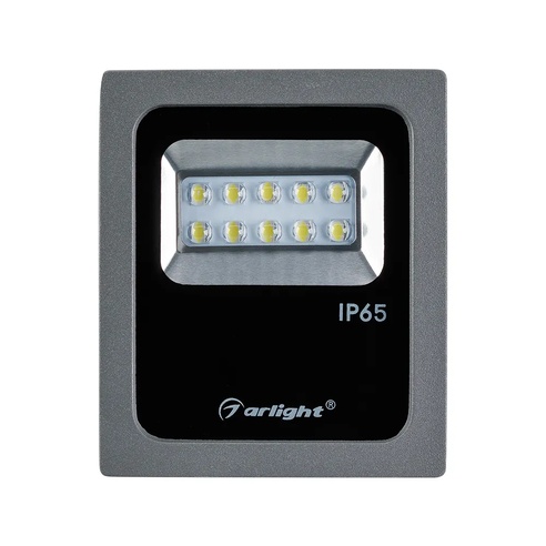Светодиодный прожектор AR-FLAT-ARCHITECT-10W-220V Day (Grey, 50x70 deg) (Arlight, Закрытый)