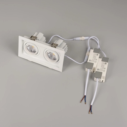 Светильник MS-VORTEX-BUILT-S170x90-2x12W Day4000 (WH-WH, 20 deg, 230V) (Arlight, IP20 Металл, 5 лет)