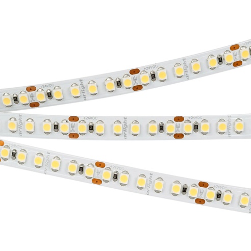 Лента светодиодная RT-A180-8mm 24V Cool 10K (14.4 W/m, IP20, 3528, 5m) (Arlight, Открытый)