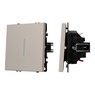 Механизм выключателя одноклавишный проходной LED SWT-NOBE-MKP1-SFPL-L-CA (230V, 10A) (Arlight, Кашемир)