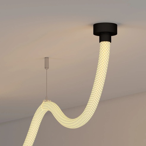 Силиконовый профиль WPH-FLEX-D22-360deg-S8-5m BLACK (Arlight, Силикон)