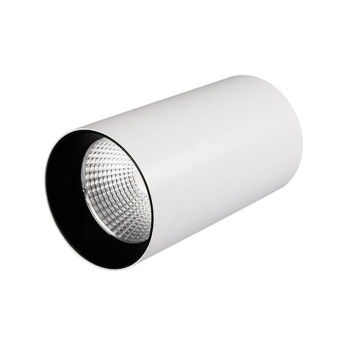 Светильник накладной SP-POLO-R85-1-15W Day White 40deg (White, Black Ring) (Arlight, IP20 Металл, 3 года)