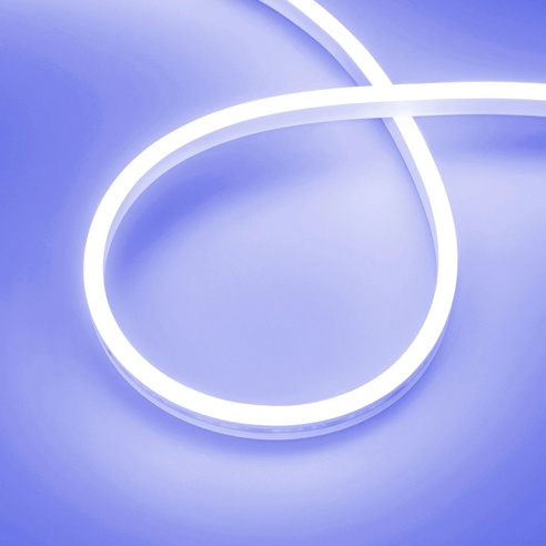 Лента светодиодная герметичная AURORA-PS-A120-12x6mm 24V Blue (10 W/m, IP65, 2835, 5m) (Arlight, Силикон)