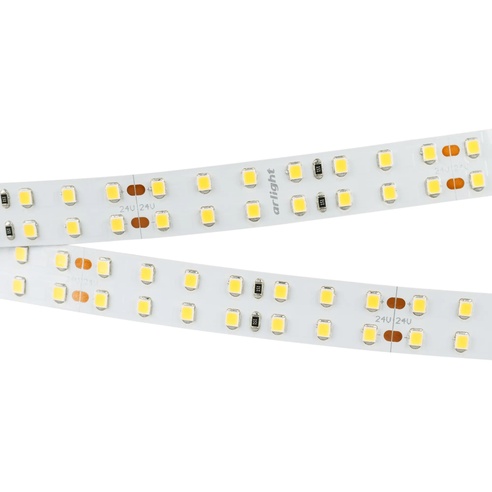 Лента светодиодная RT 2-5000 24V White6000 2x2 (2835, 980 LED, LUX) (Arlight, 20 Вт/м, IP20)