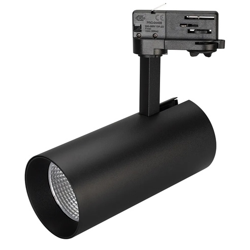 Светильник SP-POLO-TRACK-LEG-R85-15W White5000 (BK-BK, 40 deg) (Arlight, IP20 Металл, 3 года)