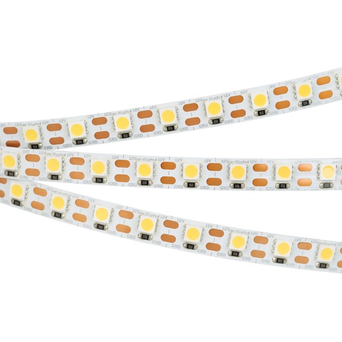 Лента светодиодная RT 2-5000 12V Cx1 Cool 8K 2x (5060, 360 LED, LUX) (Arlight, 15.6 Вт/м, IP20)