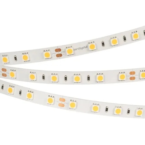 Лента светодиодная RT-B60-10mm 24V White6000 (14.4 W/m, IP20, 5060, 5m) (Arlight, 14.4 Вт/м, IP20)