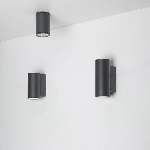 Светильник LGD-FORMA-WALL-R90-12W Warm3000 (GR, 44 deg, 230V) (Arlight, IP54 Металл, 3 года)
