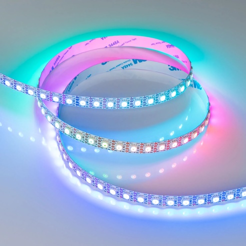 Лента светодиодная SPI-B96-10mm 12V RGB-PX1-BPT (13 W/m, IP20, 5060, 5m) (Arlight, Открытый)