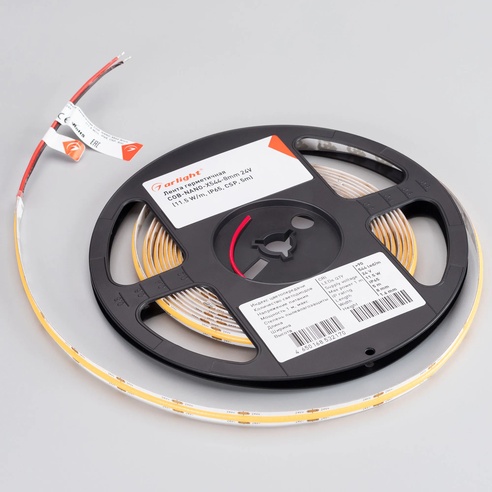 Лента светодиодная герметичная COB-NANO-X544-8mm 24V Warm2700 (11.5 W/m, IP65, CSP, 5m) (Arlight, -)
