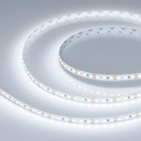 Лента светодиодная RT-A120-8mm 12V Cool 8K (14.4 W/m, IP20, 2835, 5m) (Arlight, Открытый)