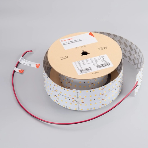 Лента светодиодная S2-A420-59mm 24V Warm3000 (30 W/m, IP20, 2835, 2.5m) (Arlight, Открытый)