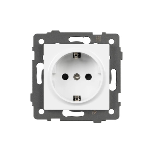Механизм электрической розетки SCT-MEU1-PL-WH-V (250V, 16A) (Arlight, -)