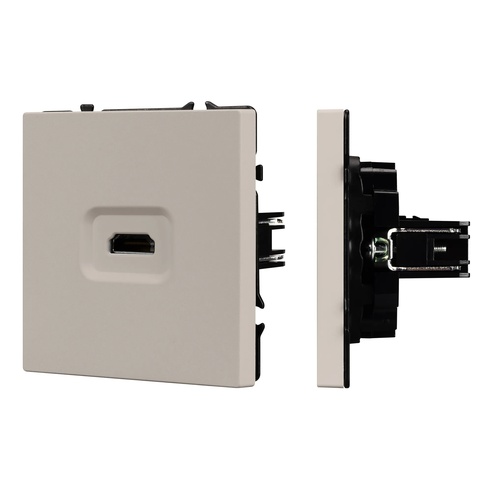 Механизм HDMI розетки SCT-NOBE-MHD1-SFPL-CA (Arlight, Кашемир)