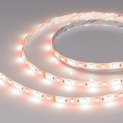 Лента светодиодная RTW-SE-B60-10mm 24V RGBW-White (14.4 W/m, IP65, 5060, 5m) (Arlight, Открытый)