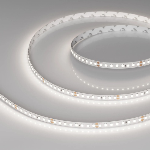 Лента светодиодная RT-A160-8mm 24V Day5000 (12 W/m, IP20, 2835, 5m) (Arlight, высок.эфф.150 лм/Вт)