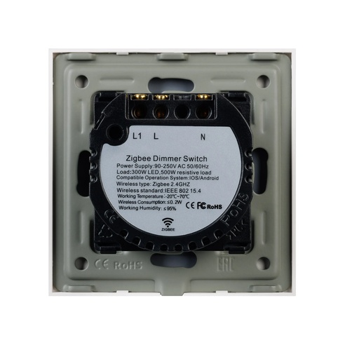 Светорегулятор сенсорный с Zigbee управлением SWT-OMALI-SD3-ZB-GD (250V, 500W) (Arlight, Стекло)