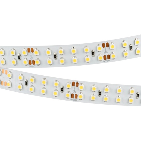 Лента светодиодная RT 2-5000 24V Day4000 2x2 (3528, 1200 LED, LUX) (Arlight, 19.2 Вт/м, IP20)