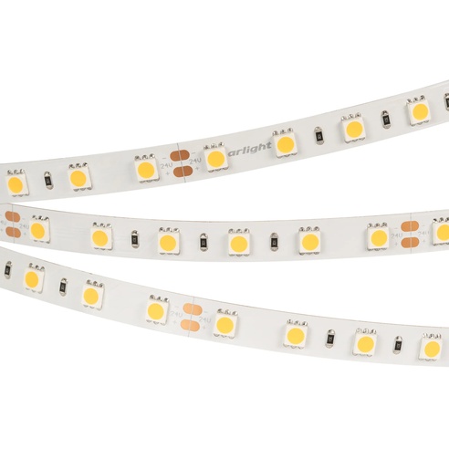Лента светодиодная RT 2-5000 24V Warm2700 2x (5060, 300 LED, LUX) (Arlight, 14.4 Вт/м, IP20)