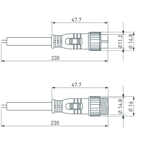 Коннектор питания ARL-LINE-2pin (24V) (Arlight, Закрытый)