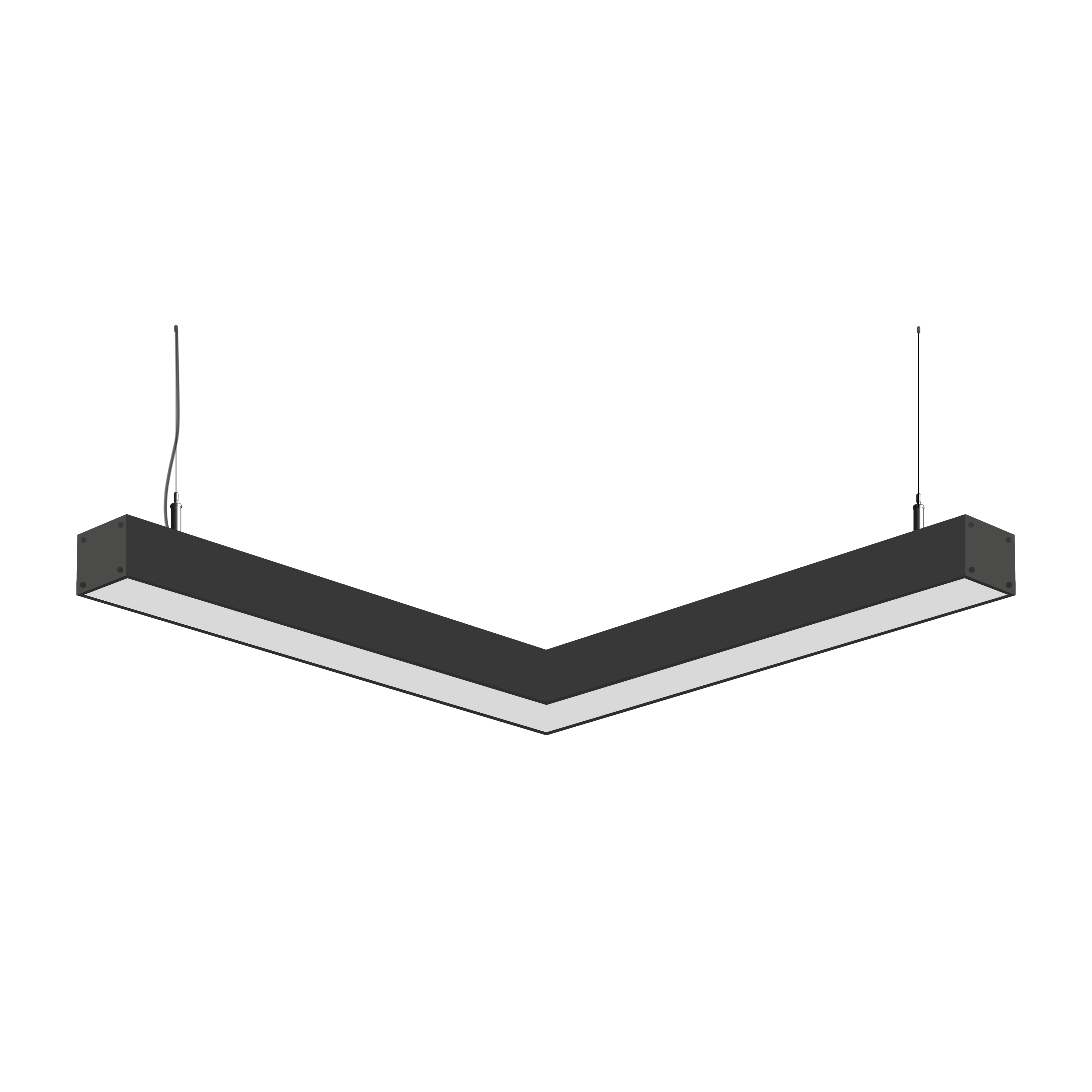 Светодиодный фигурный светильник MS-CORN L-образный 120гр. 1000х1000mm 40W 3000/4000/6000K