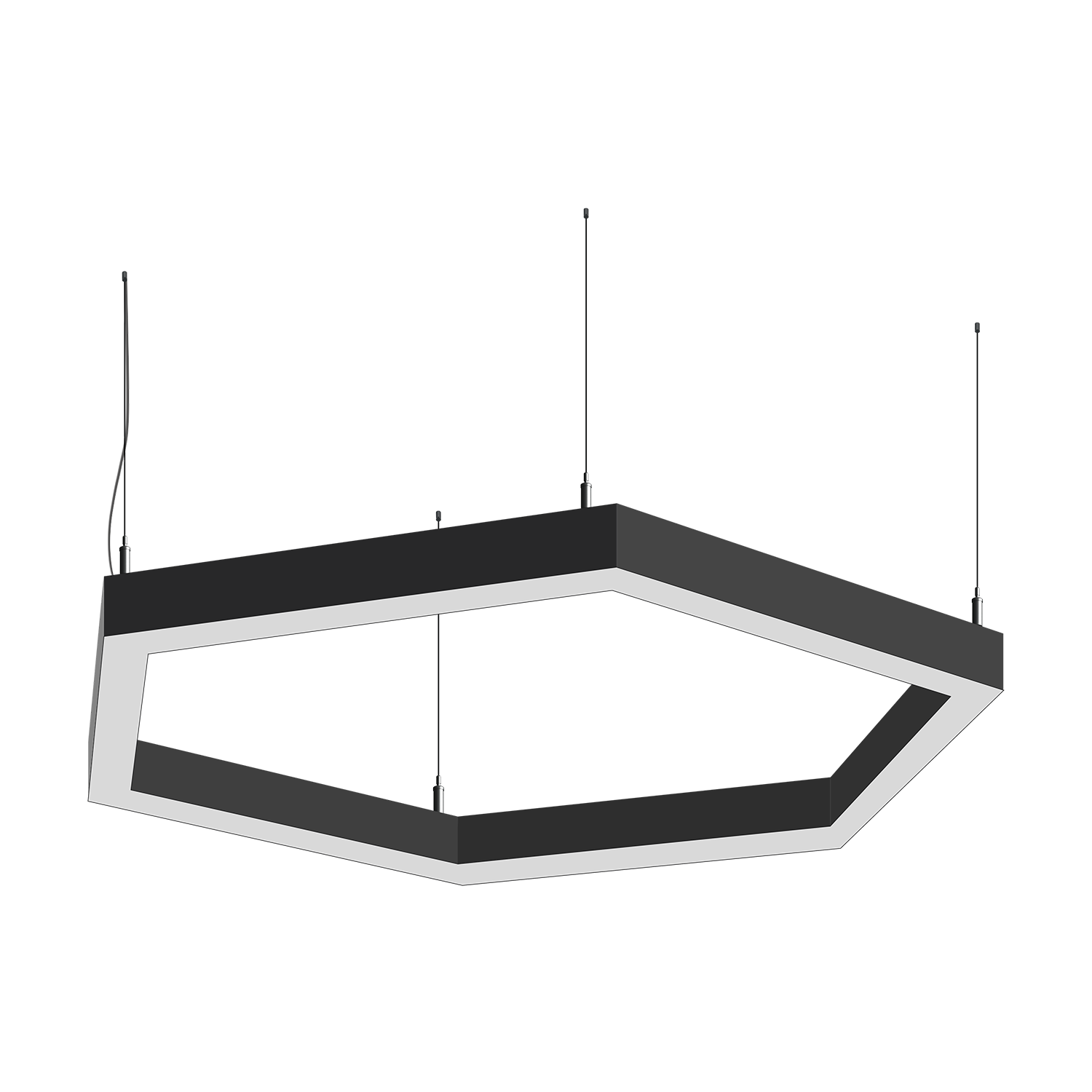 Светодиодный фигурный светильник MS-HEX-O Шестиугольник 6x500mm 55W  3000/4000/6000К - изображение товара