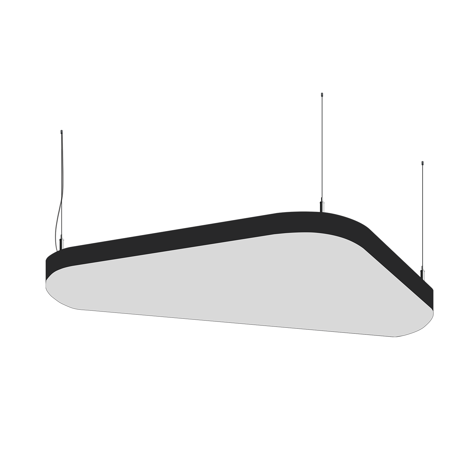 Cветодиодный фигурный светильник MS-SOFT TRIO Трингл  900mm 55W 3000/4000/6000K