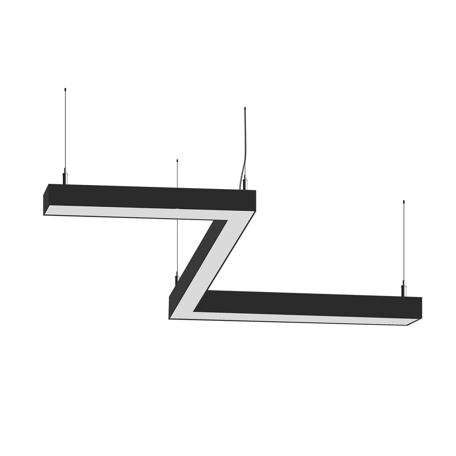 Cветодиодный фигурный светильник MS-ZIG Зигзаг 4x500mm 40W  3000/4000/6000К - изображение товара