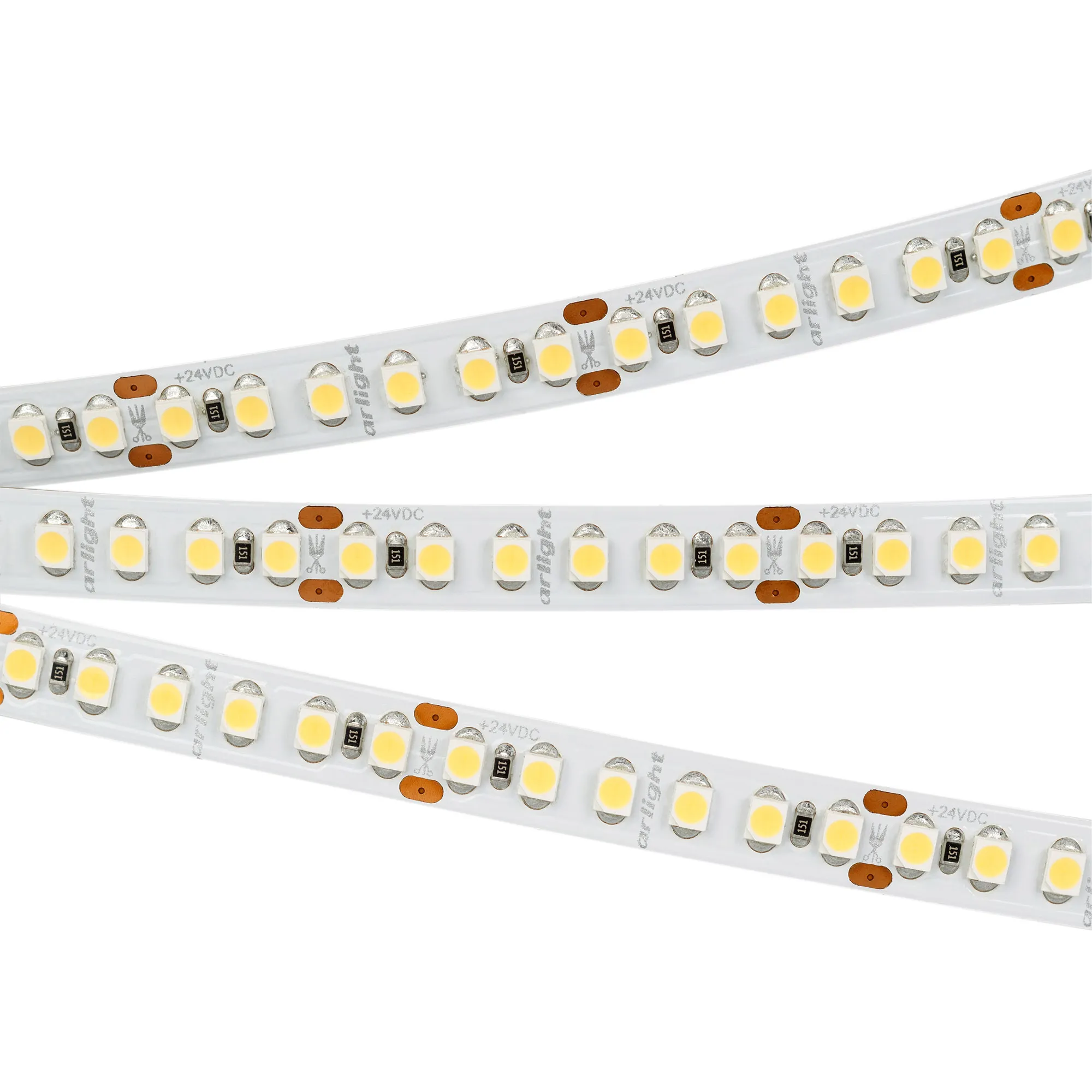 Лента светодиодная RT-A180-8mm 24V White6000 (14.4 W/m, IP20, 3528, 5m) (Arlight, Открытый)