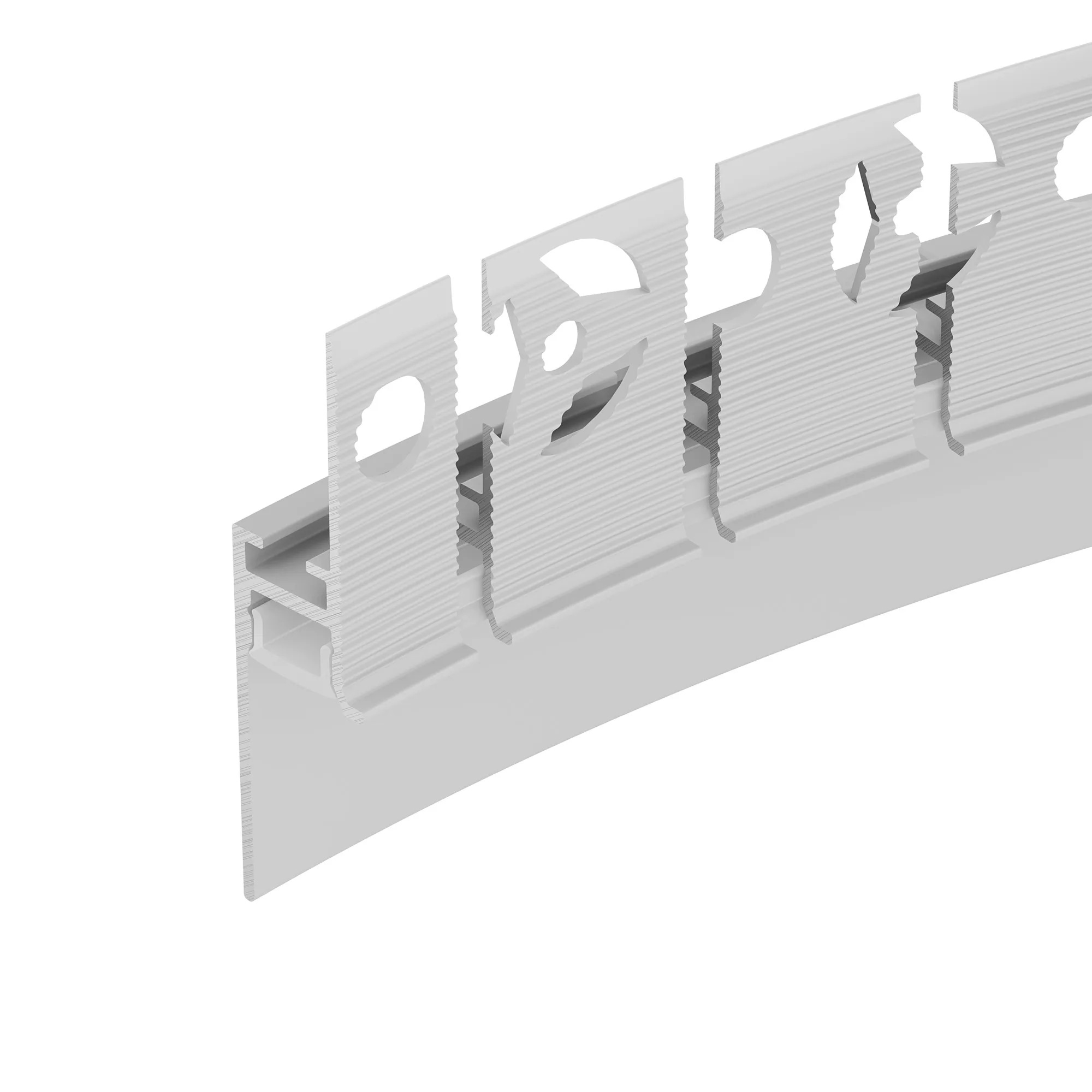 Профиль PLINTUS-FANTOM-BENT-H20-SIDE-2000 WHITE (Arlight, Алюминий) - изображение товара