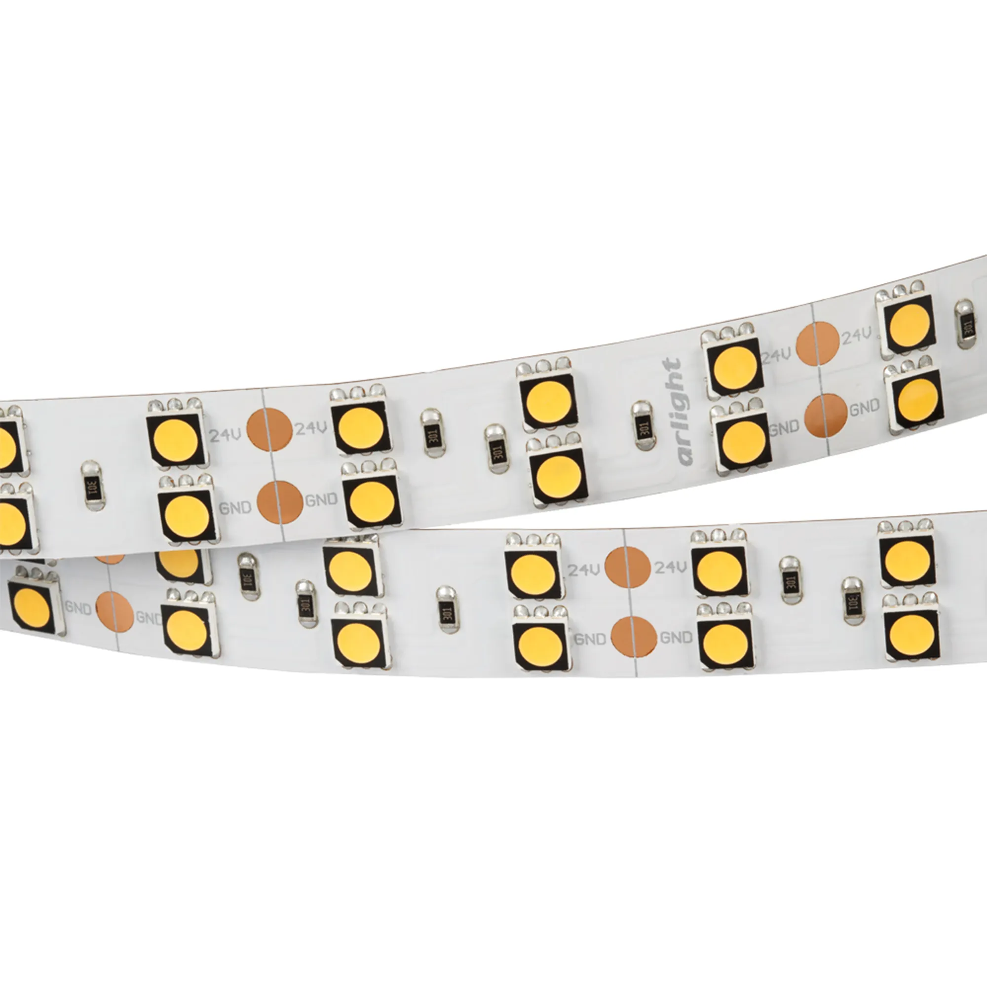 Лента светодиодная RT 2-5000 24V Day4000 2x2 (5060, 600 LED, CRI98) (Arlight, 28.8 Вт/м, IP20)