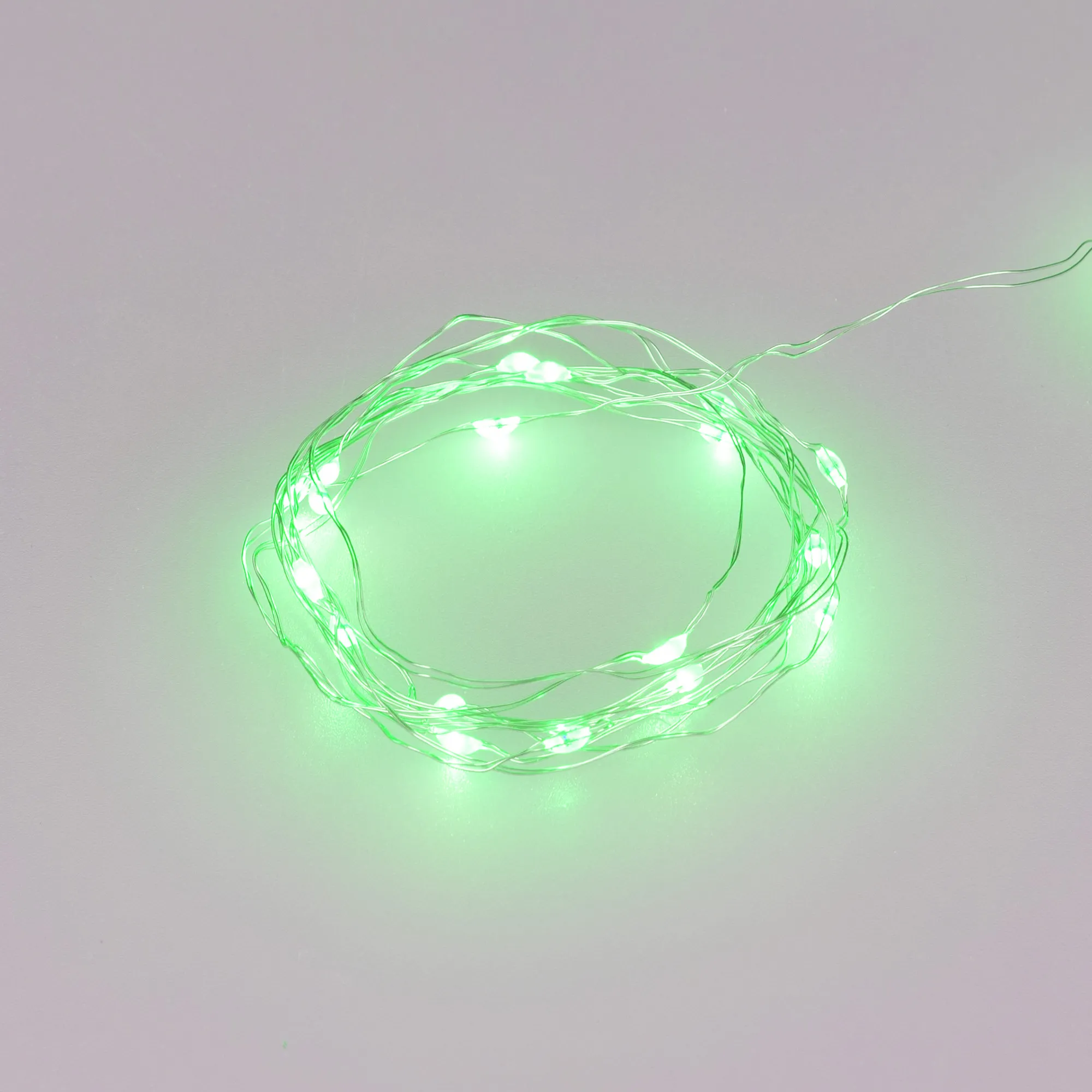 Светодиодная гирлянда ARD-DEW-HOME-2000-CLEAR-20LED-STD Green (3V, Battery Pack) (Ardecoled, IP20) - изображение товара