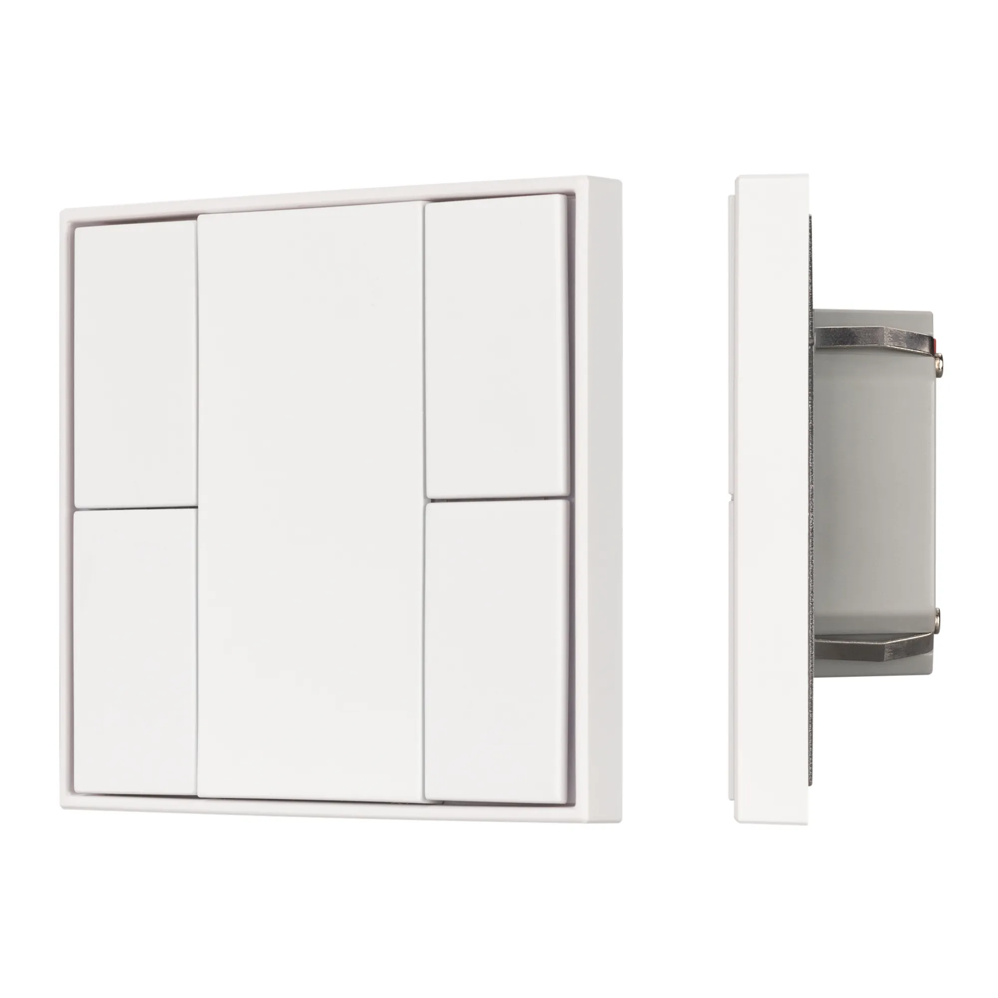 INTELLIGENT ARLIGHT Кнопочная панель KNX-301-22-4-SH-IN White (BUS, Frame) (IARL, IP20 Пластик, 3 года) - изображение товара