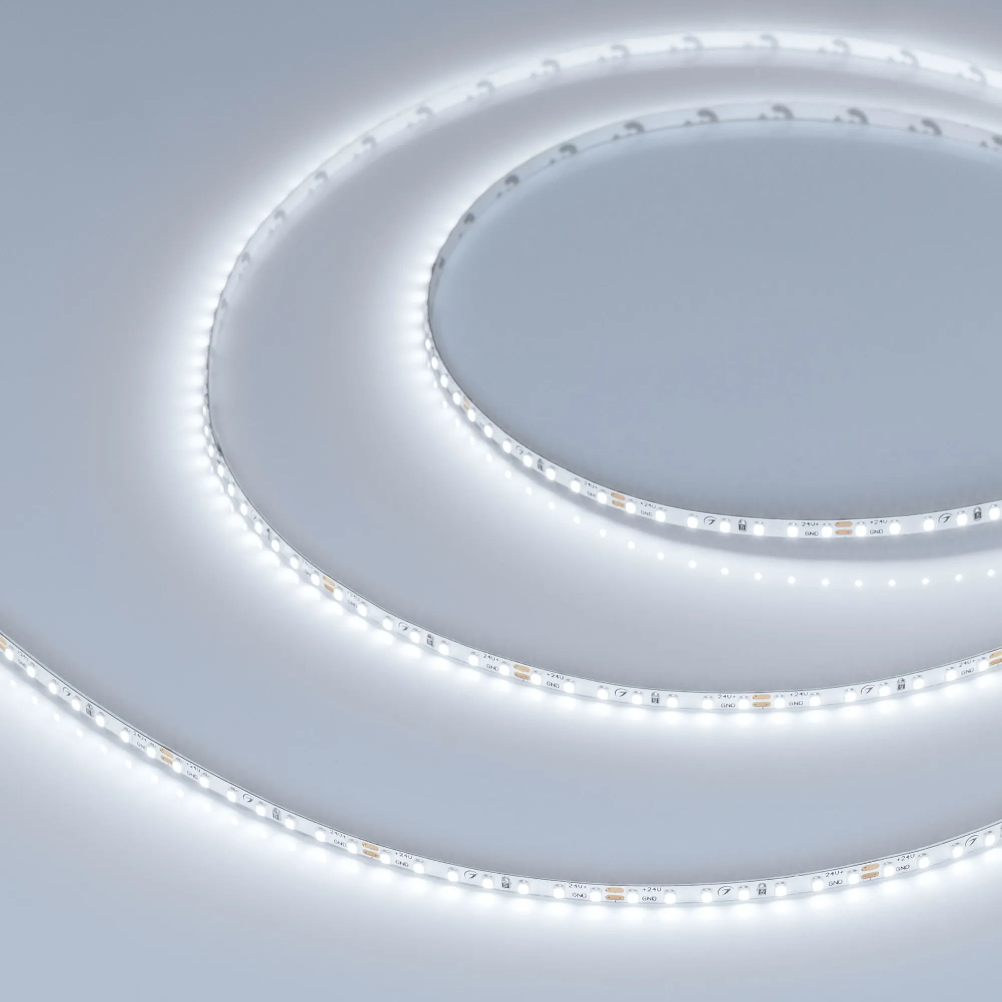 Лента светодиодная MICROLED-M168-4mm 24V White6000 (5 W/m, IP20, 2216, 5m) (Arlight, узкая) - изображение товара