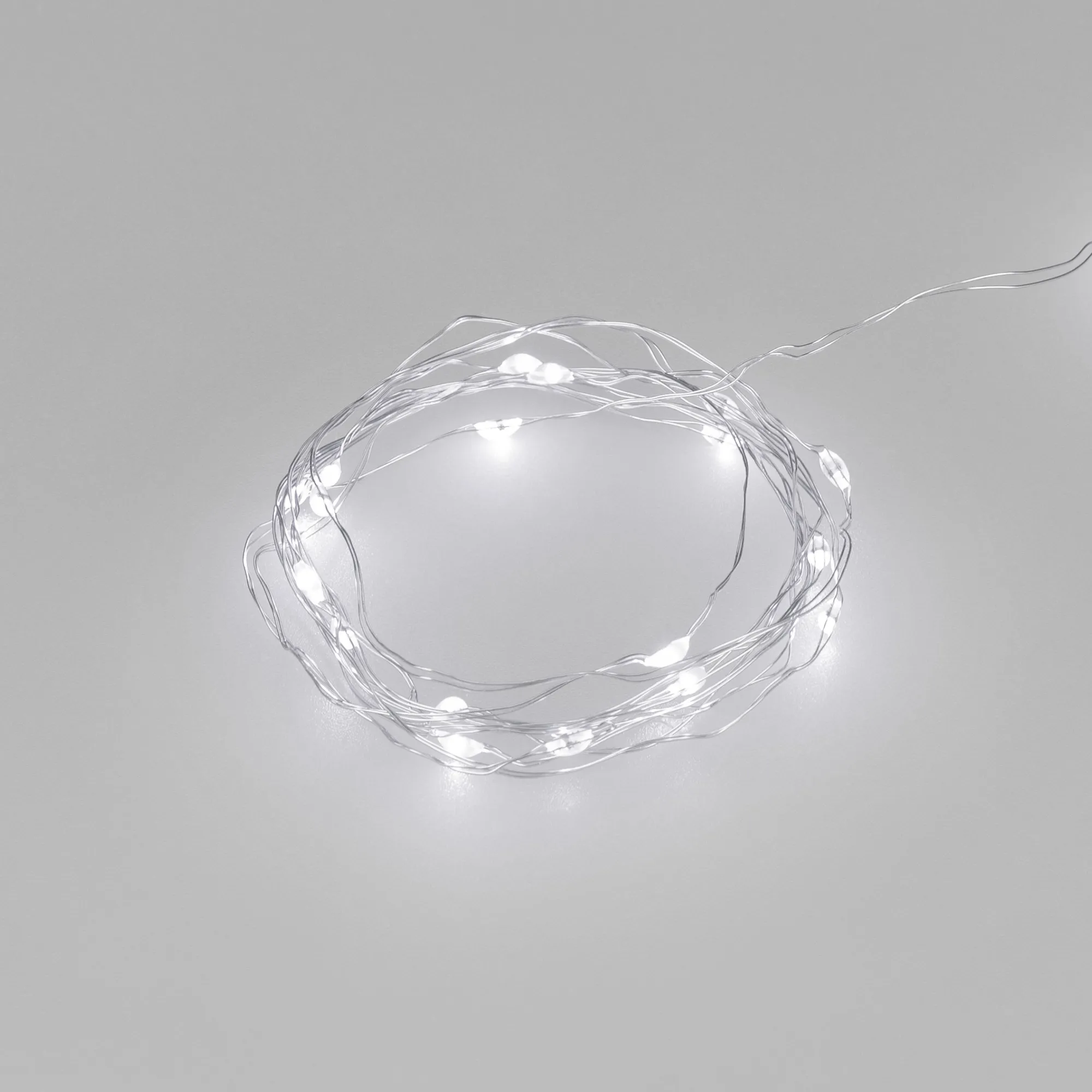 Светодиодная гирлянда ARD-DEW-HOME-2000-CLEAR-20LED-STD White6000 (3V, Battery Pack) (Ardecoled, IP20) - изображение товара
