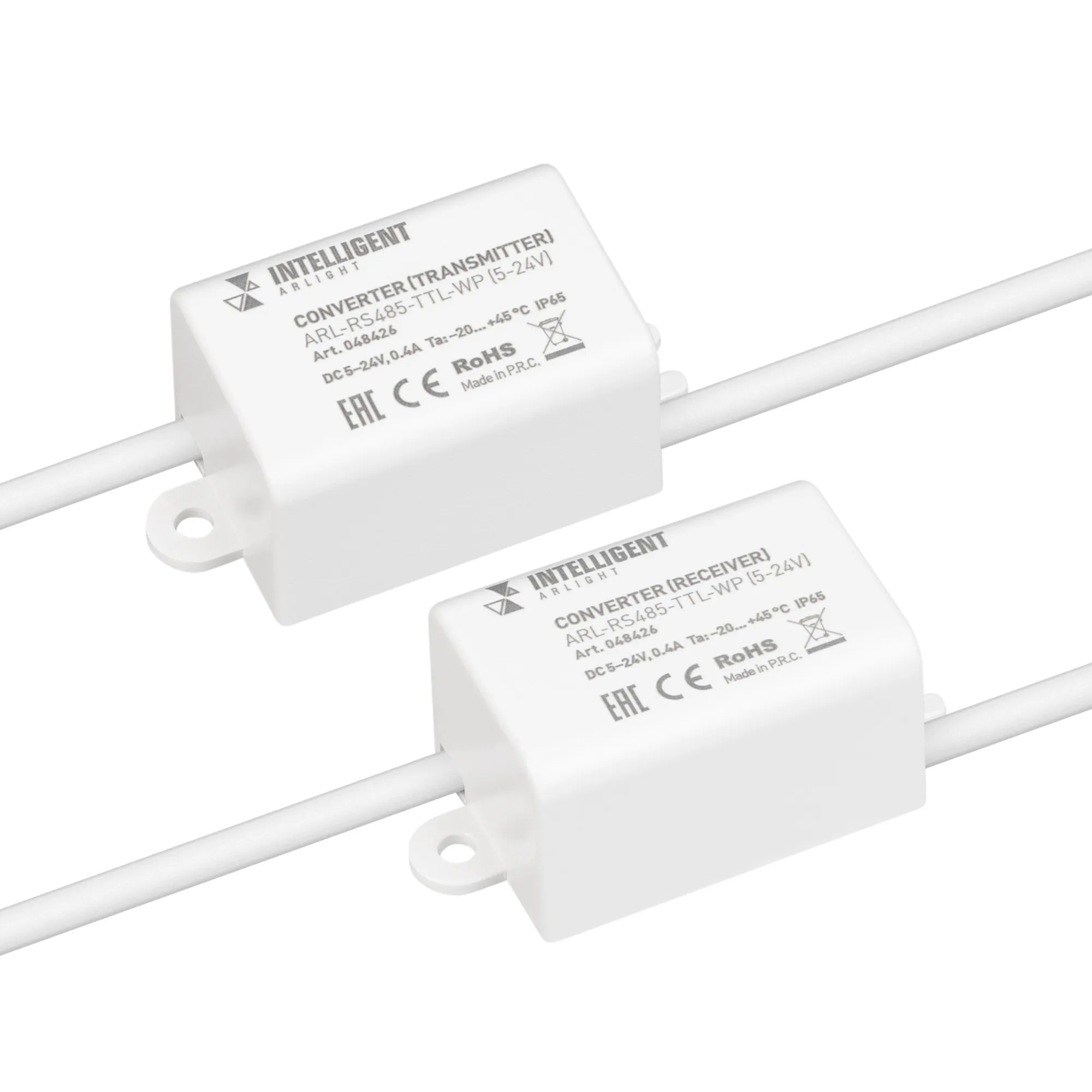 INTELLIGENT ARLIGHT Конвертер ARL-RS485-TTL-WP (5-24V) (IARL, IP65 Пластик, 3 года) - изображение товара