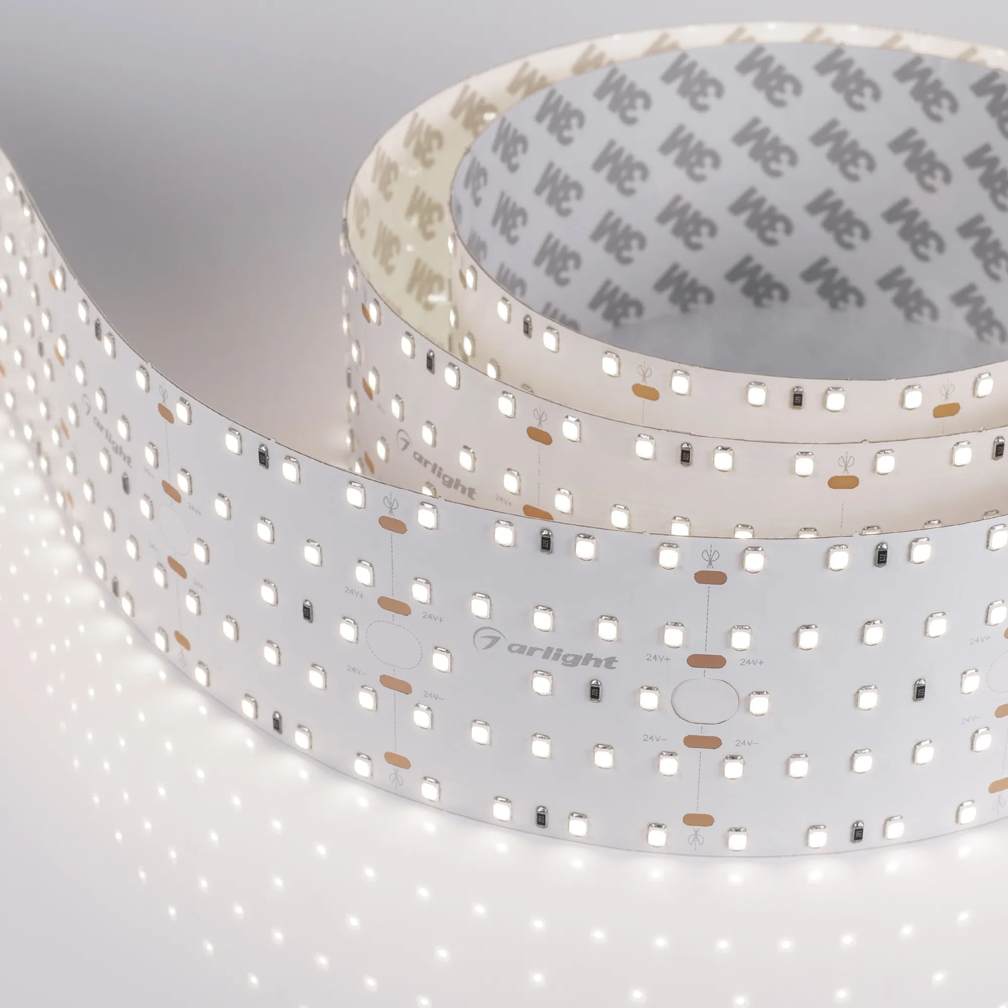 Лента светодиодная S2-2500 24V Day 4000K 59mm (2835, 420 LED/m, LUX) (Arlight, 30 Вт/м, IP20)