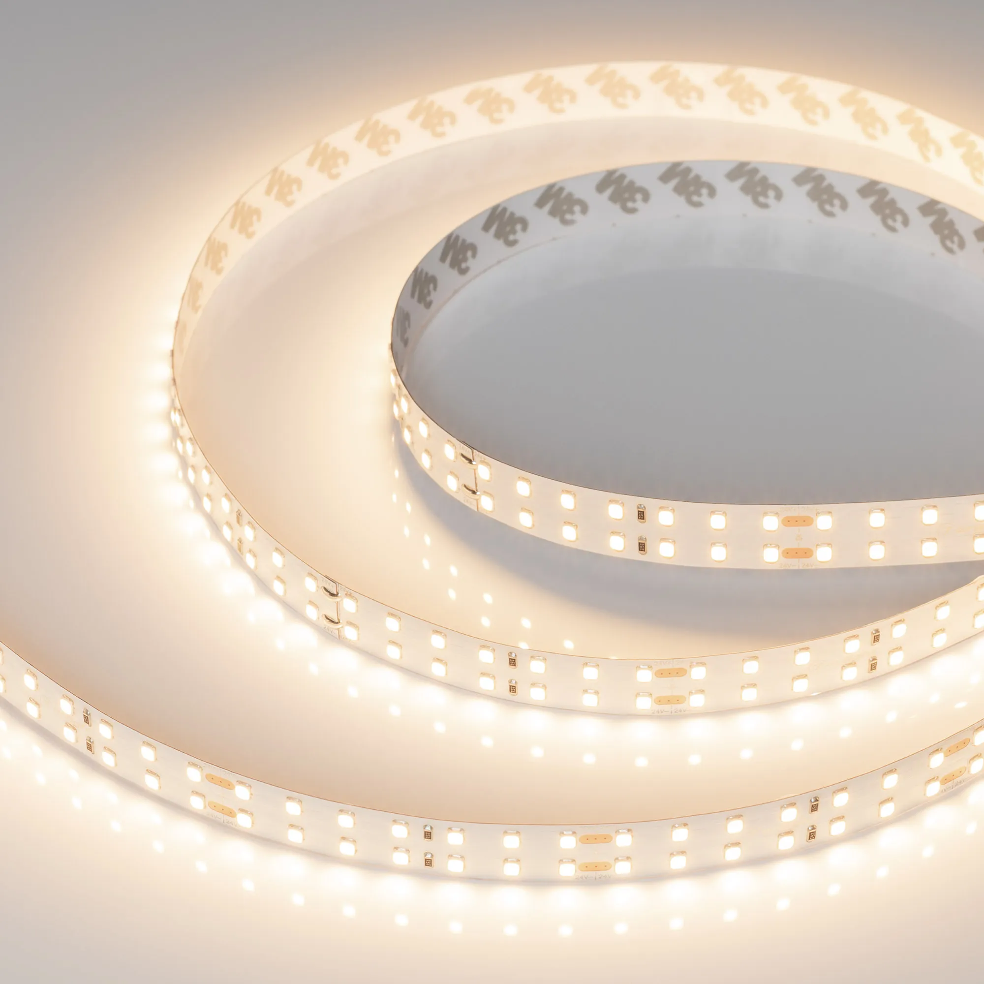 Лента светодиодная RT-A196-15mm 24V Warm3000 (20 W/m, IP20, 2835, 5m) (Arlight, Открытый)