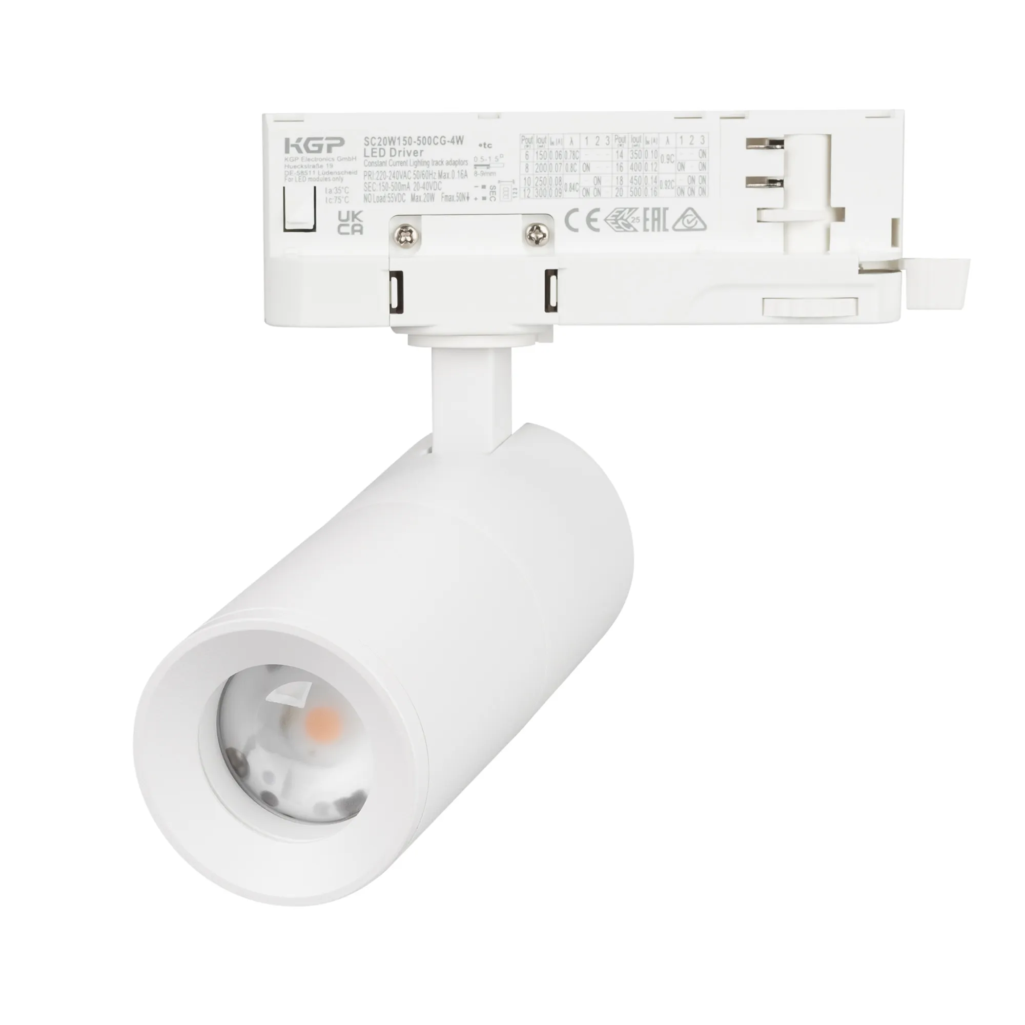 Светильник LGD-ARTEMIS-TRACK-4TR-R55-12W Warm3000 (WH, 8-80 deg, 230V, DALI) (Arlight, IP20 Металл, 5 лет)